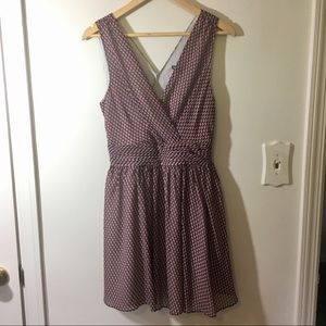 Armani Exchange patterned chiffon sleeveless dress